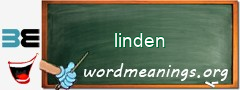 WordMeaning blackboard for linden